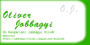 oliver jobbagyi business card