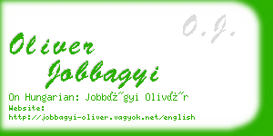 oliver jobbagyi business card